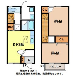 沢駅 徒歩26分 1-2階の物件間取画像